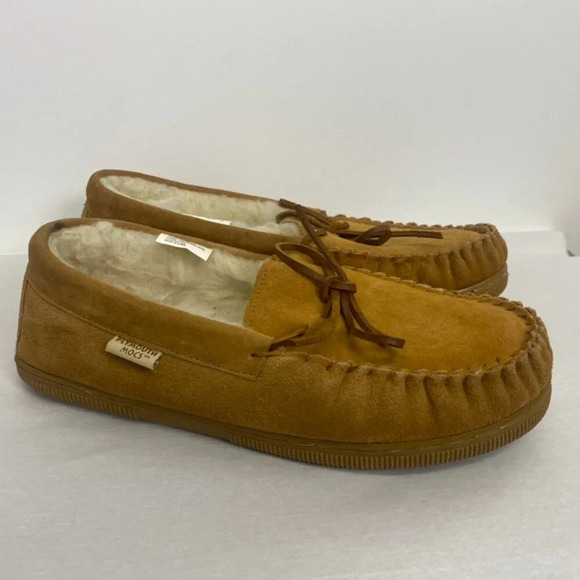NWOT 100% Merino Wool Leather Plymouth Moccasins main image 4